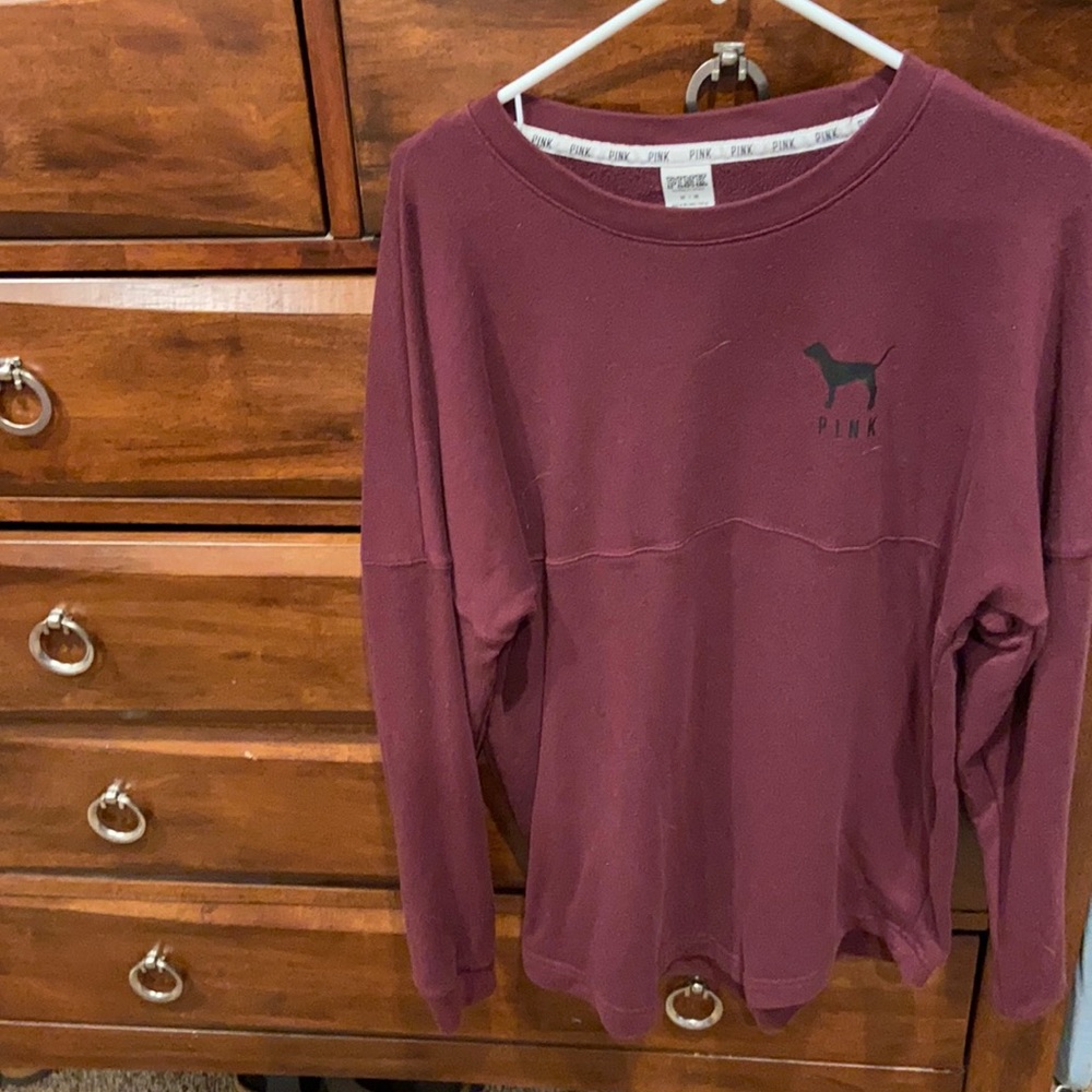 Oversized pink sweatshirt